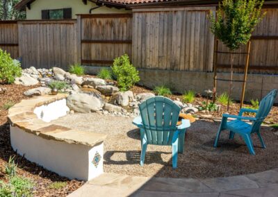 Atascadero Waterfall Fire Pit Garden