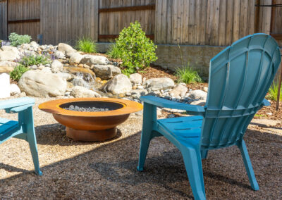 Atascadero Waterfall Fire Pit Garden