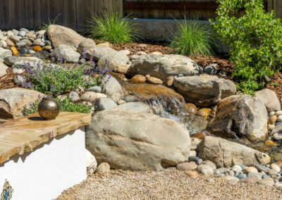 Atascadero Waterfall Fire Pit Garden