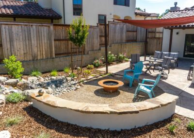 Atascadero Waterfall Fire Pit Garden